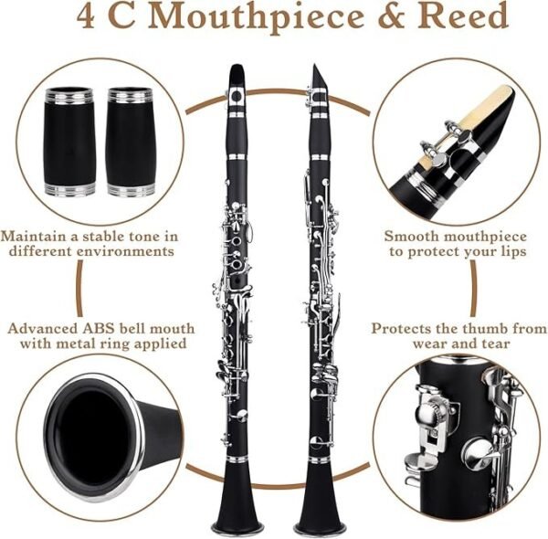 SLADE Clarinete Bb Clarinete Principiante para Estudiantes