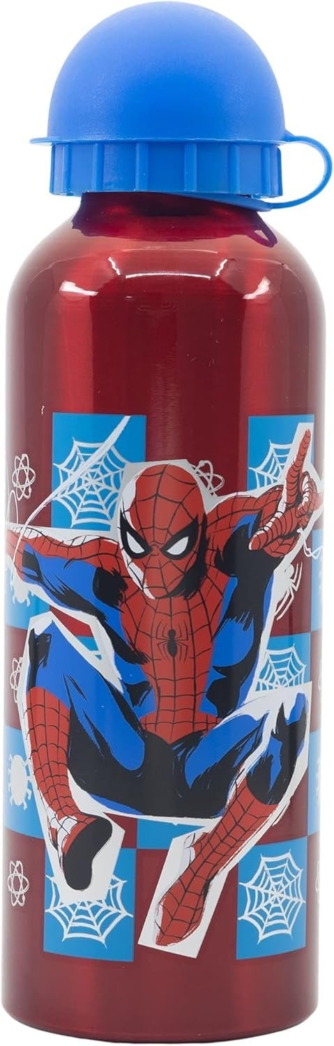 Stor Botella De Agua Infantil Reutilizable De Aluminio De 530 Ml De Spider-man