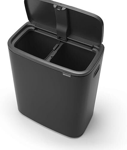 Brabantia Cubo de basura Negro mate 60L