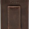 Fossil Men's Derrick Tarjetero de piel