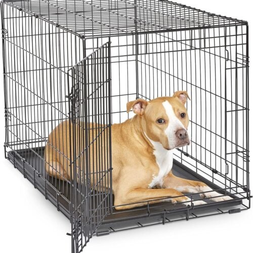 Jaula plegable de metal para perros de 91 cm
