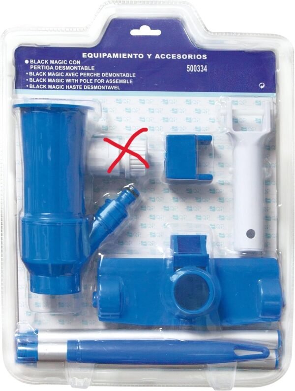 Productos QP Limpiafondos con pértiga desmontable Falta una pieza