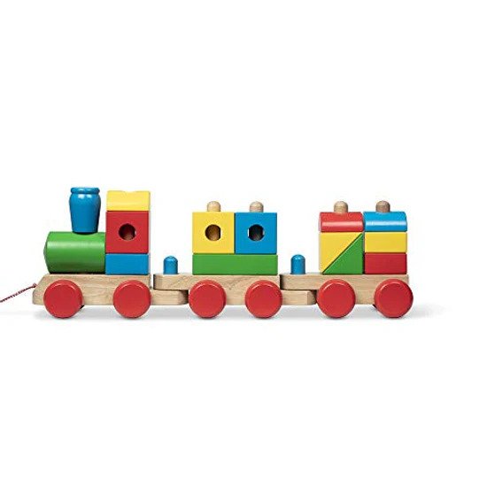 Melissa & Doug Jumbo Stacking Train Classic Construcción y vehículos