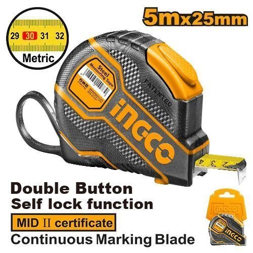 HSMT08051E-1.jpg Cinta métrica negra y amarilla 5m x 25mm INGCO.