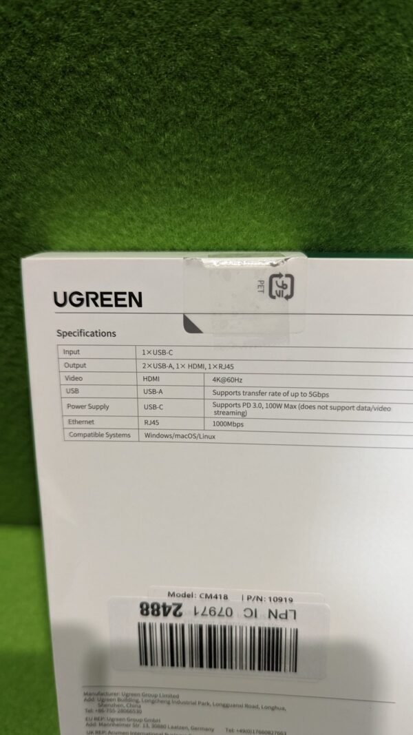 UGREEN Hub USB C HDMI 4K 5 En 1 Adaptador Tipo C