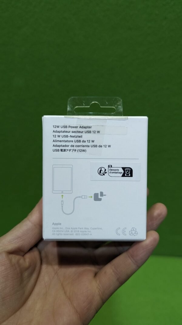 Apple Adaptador de Corriente USB de 12 W
