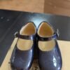 Merceditas charol de piel azul talla 25