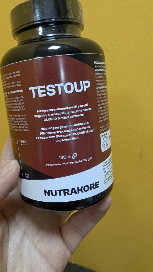Nutrakore TestoUp Potenciador Energizante de Testosterona para Hombres