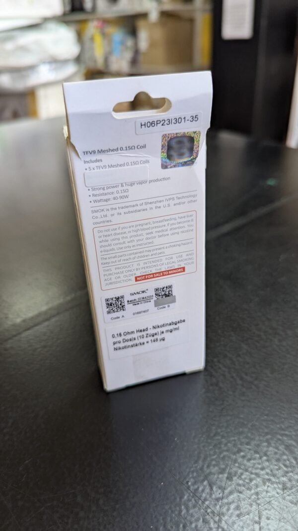 SMOK TFV9 Coil 0.15ohm Mesh Coil para TFV9 Tank