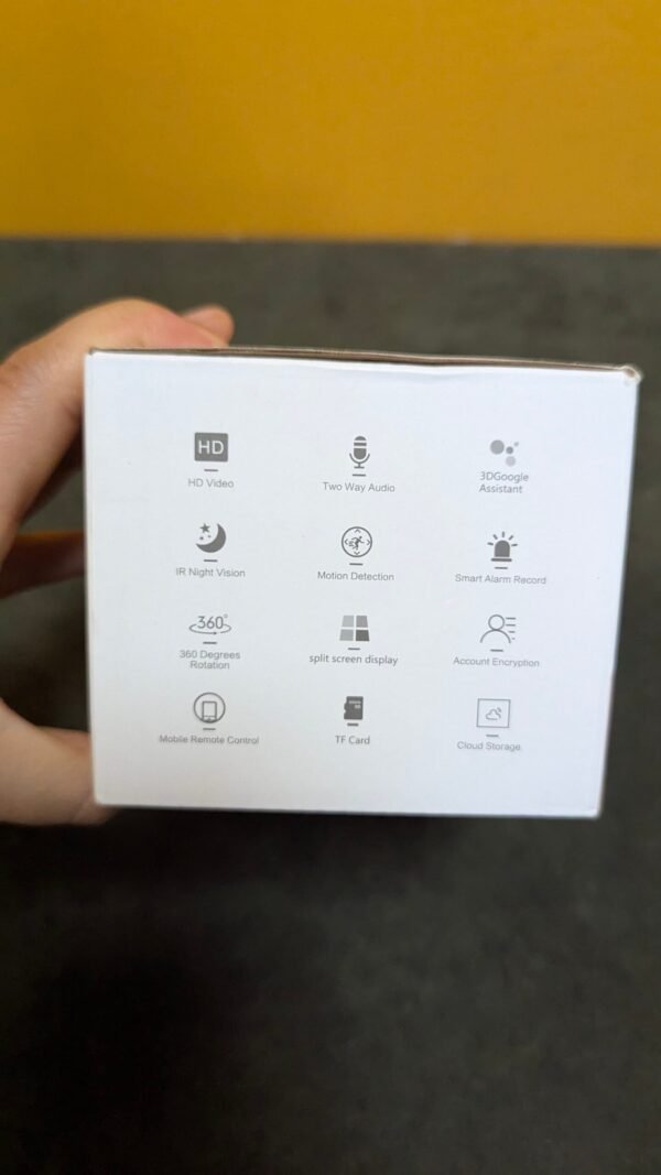 Cámara HD Wifi con rotación de 360 grados