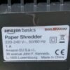 Amazon Basics Destructora de papel y tarjetas con Defecto