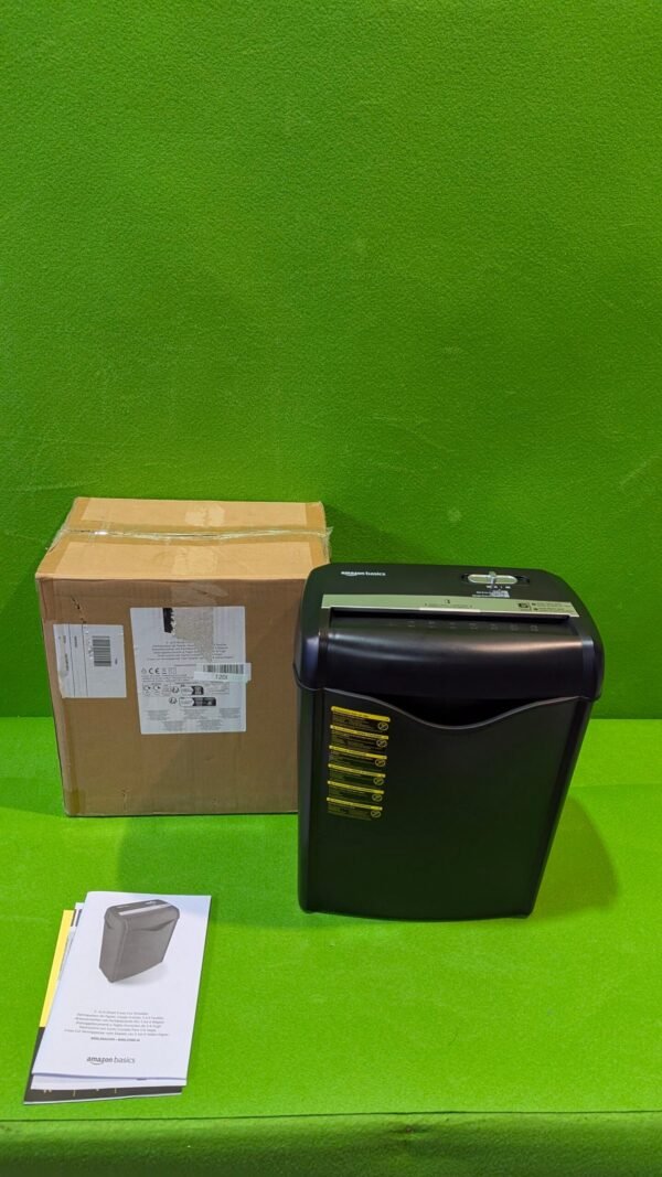 Amazon Basics Destructora de papel y tarjetas con Defecto