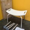 PrimeMatik Taburete de ducha ergonómico con altura ajustable