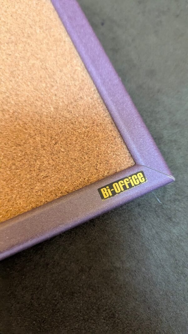 Bi-Office - Tablón de Anúncios de Corcho Violeta 60x40 cm
