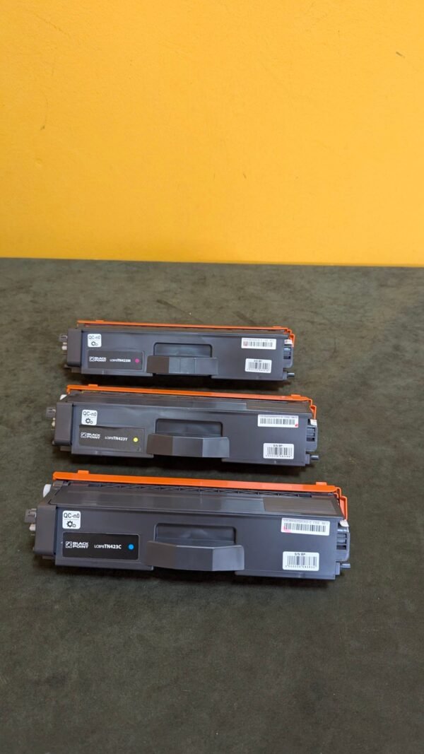 BLACK POINT Juego de 3 Cartuchos de Tóneres Premium para Brother