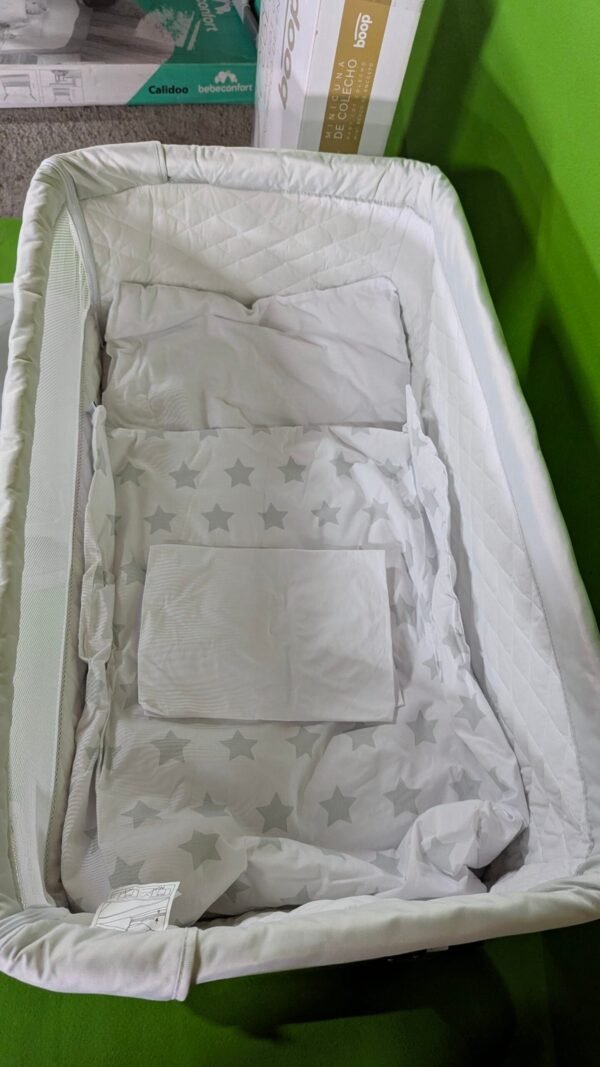 Minicuna colecho Asalvo 0 meses Beige + Edredon y Textil