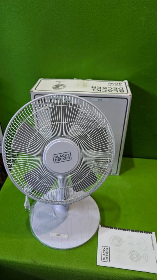 Black+Decker ventilador de sobremesa 3 velocidades