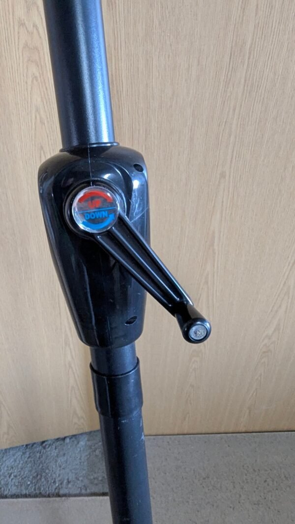 Pure Garden Sombrilla de medio patio de 9 pies