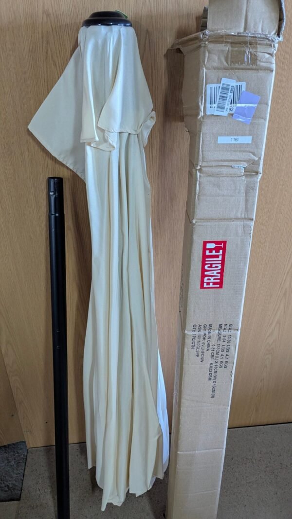 Pure Garden Sombrilla de medio patio de 9 pies