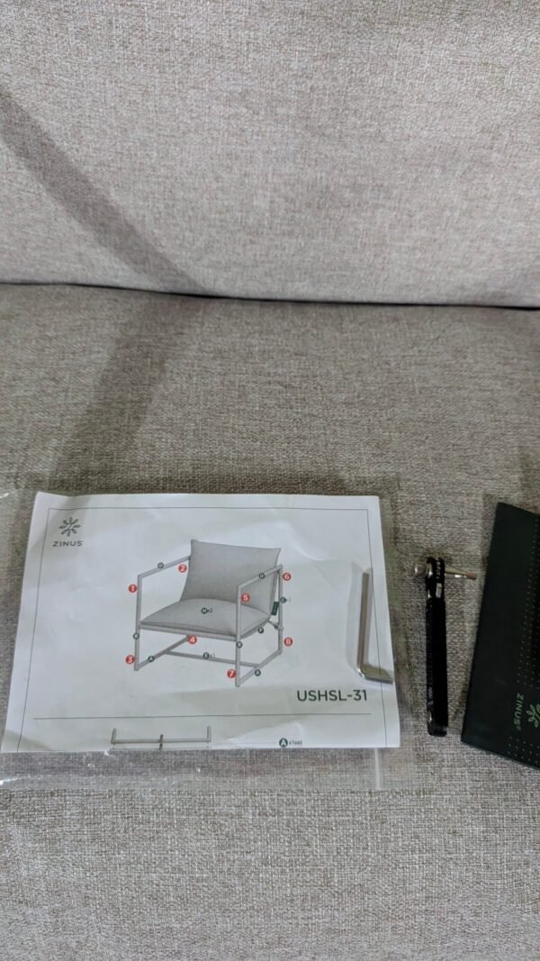 Manual de montaje para silla Zinus.