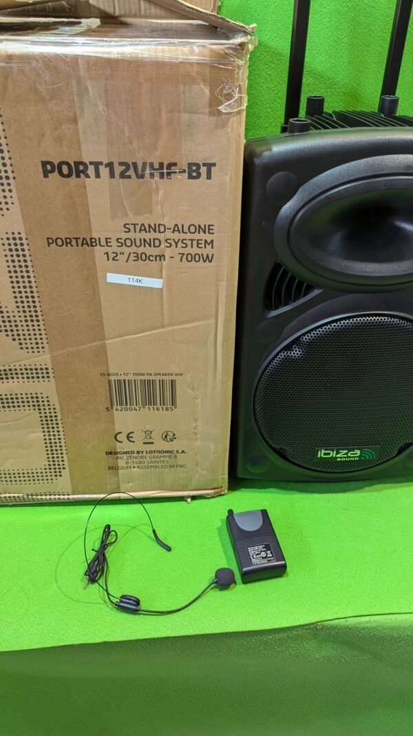 biza PORT12VHF-BT Altavoz portátil 12"/700W