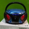 Lenco Radio CD Portátil SCD-550BU Azul, Bluetooth, USB, Radio FM