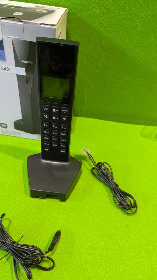 Philips Linea V DECT Design M3551B/38 - Teléfono inalámbrico con contestador automático (Pantalla de 1,8" y Sonido HQ)