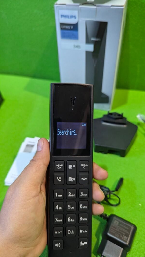 Philips Linea V DECT Design M3551B/38 - Teléfono inalámbrico con contestador automático (Pantalla de 1,8" y Sonido HQ)