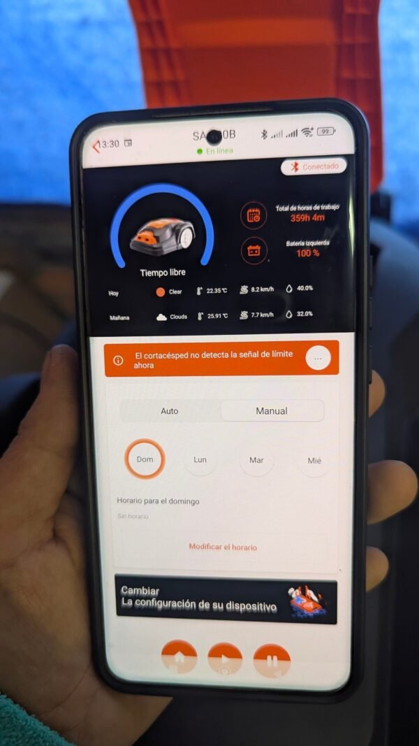 PXL_20251012_113015139.MP_-scaled-1.jpg Robot redondo Yard Force SA900B/SA 900B 900M2