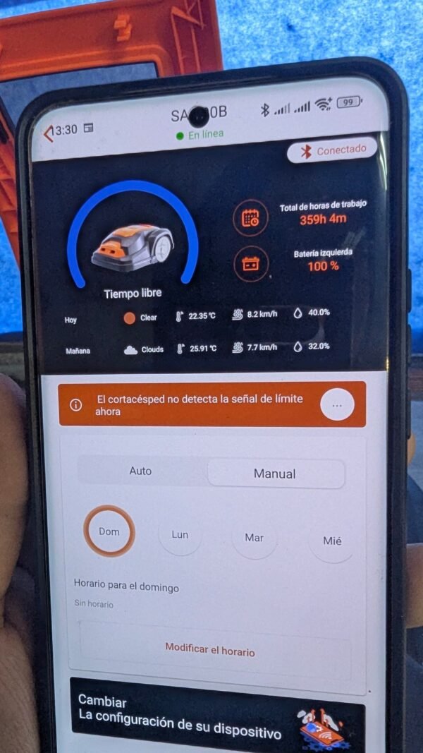 PXL_20251012_113033043.MP_-scaled-1.jpg Robot redondo Yard Force SA900B/SA 900B 900M2