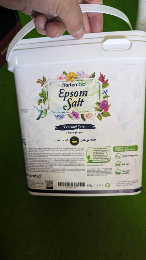 Nortembio Sales de Epsom 100% Pura 6 kg (2 BOTES)