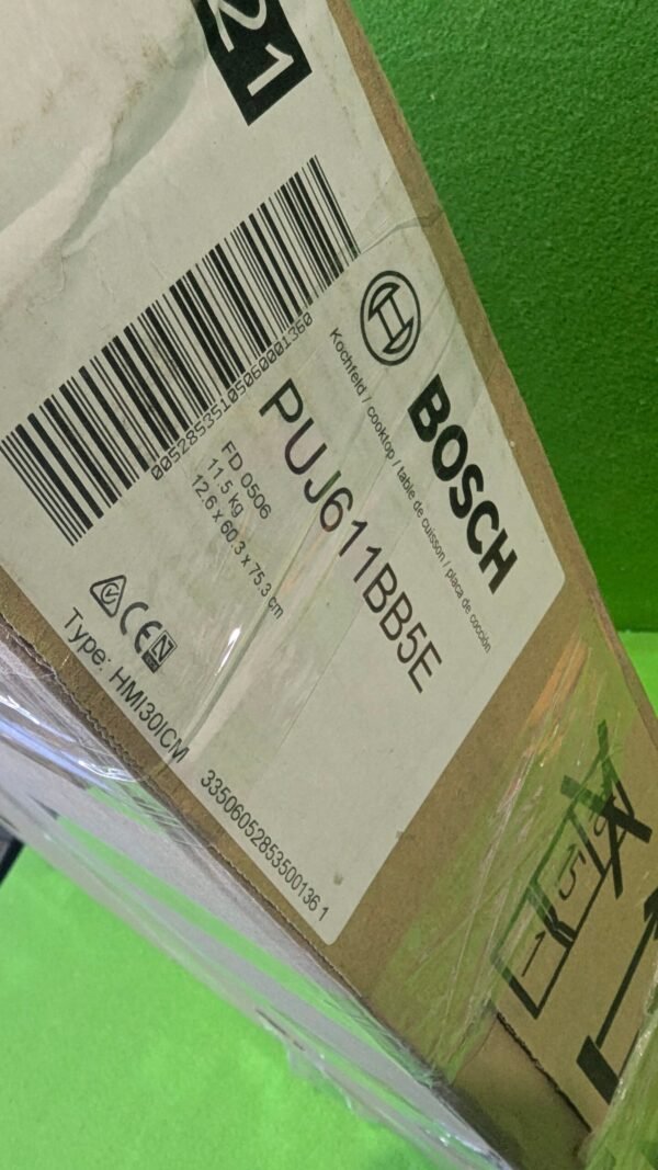 Bosch PUJ611BB5E, Serie 4, Placa de inducción, 3 fuegos, 60 cm, Negro, Sin marco