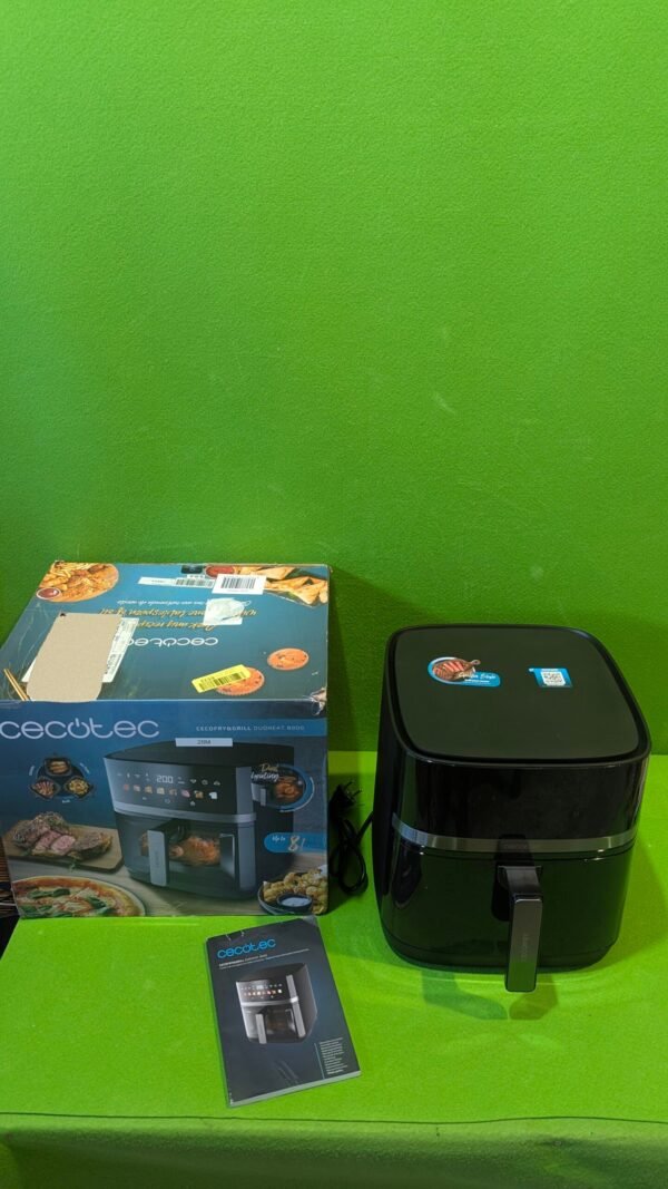 Cecotec Freidora de Aire 8L con Doble Grill, Air Fryer, Cecofry&Grill Duoheat 8000. 2200W