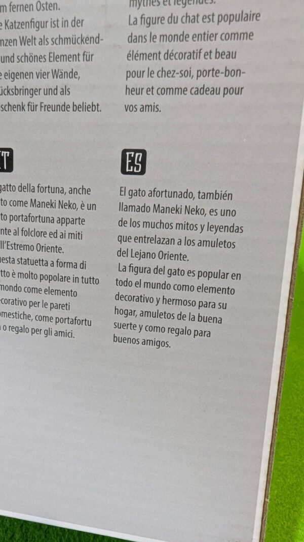 Gato de la Suerte Maneki-Neko Dorado