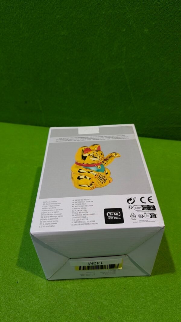 Gato de la Suerte Maneki-Neko Dorado