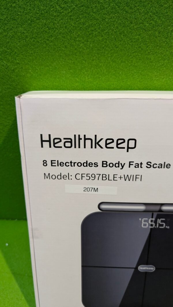 Healthkeep - Báscula conectada WIFI y Bluetooth con 8 electrodos de alta precisión