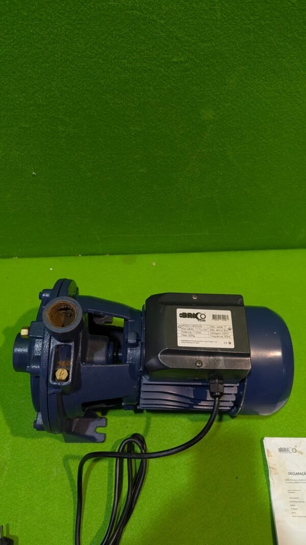 Bricoferr Bomba de Agua c/Doble Turbina - 1.5HP, 45m de Elevación, 117L/min