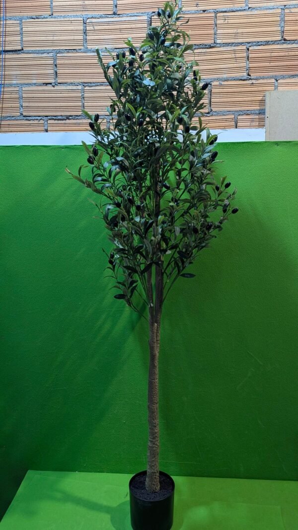 Olivo Falso en Maceta de 180 cm de Alto con Frutos de Aceitunas de plástico