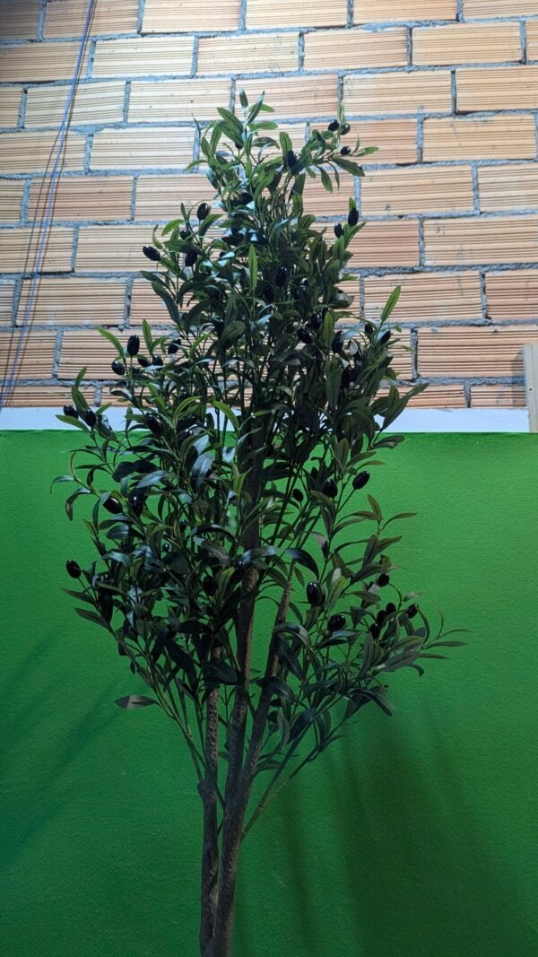 Olivo Falso en Maceta de 180 cm de Alto con Frutos de Aceitunas de plástico
