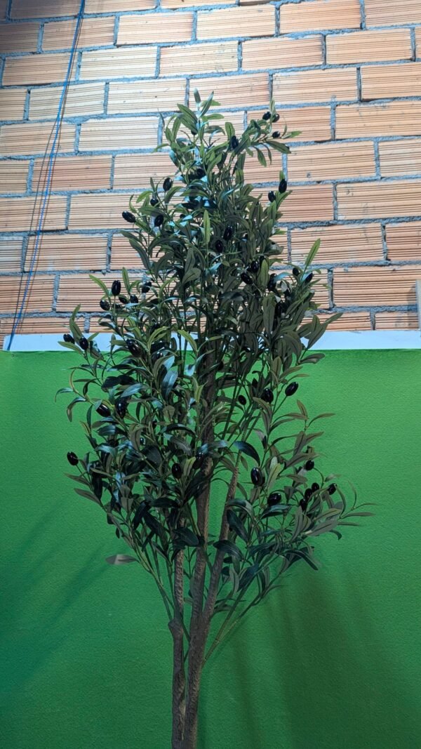 Olivo Falso en Maceta de 180 cm de Alto con Frutos de Aceitunas de plástico