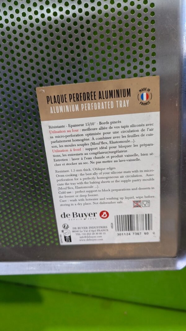 PLACA ALUMINIO, 1,5 MM 60 X 40 CM PERFORADA