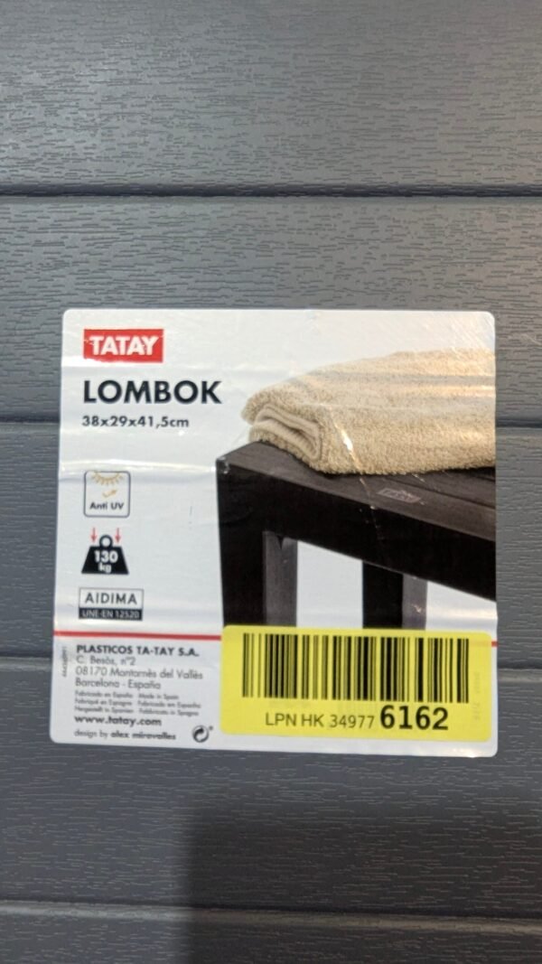 Tatay Banqueta Lombok Rectangular 38 x 29 x 41cm