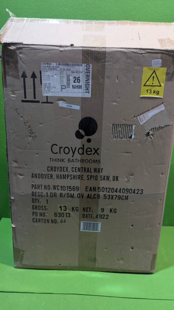 Armario de aluminio ovalado de 1 puerta, 53,5 x 78,5 cm