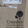 Caja con etiqueta de envío Croydex.