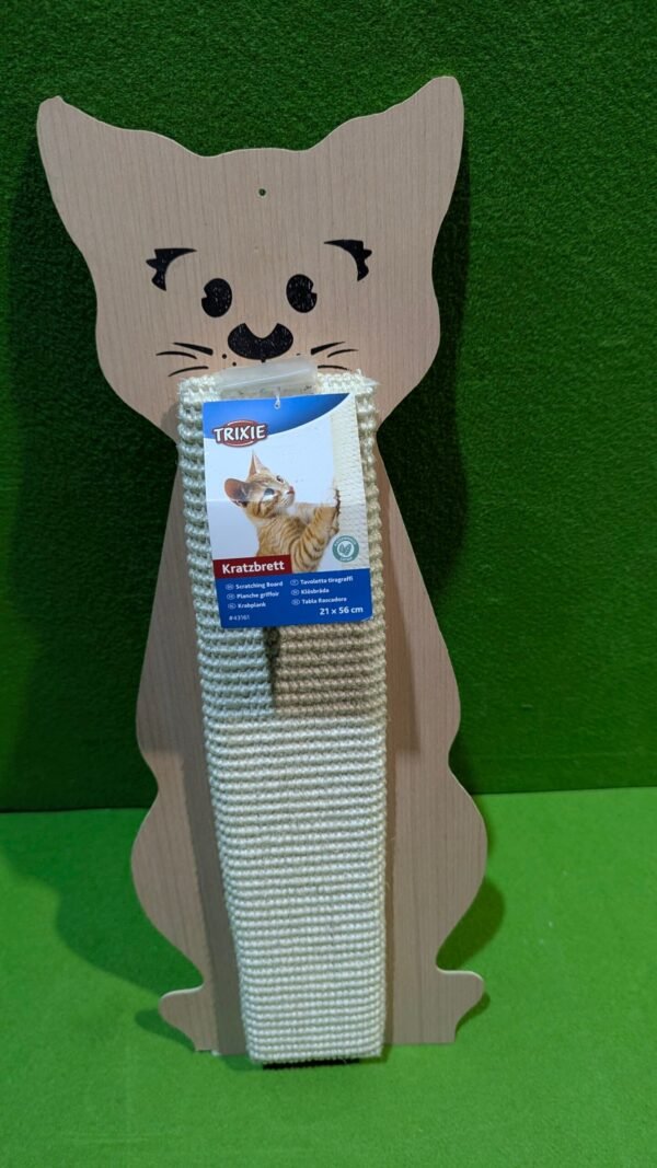 Tabla rascadora para gatos, diseño de madera.