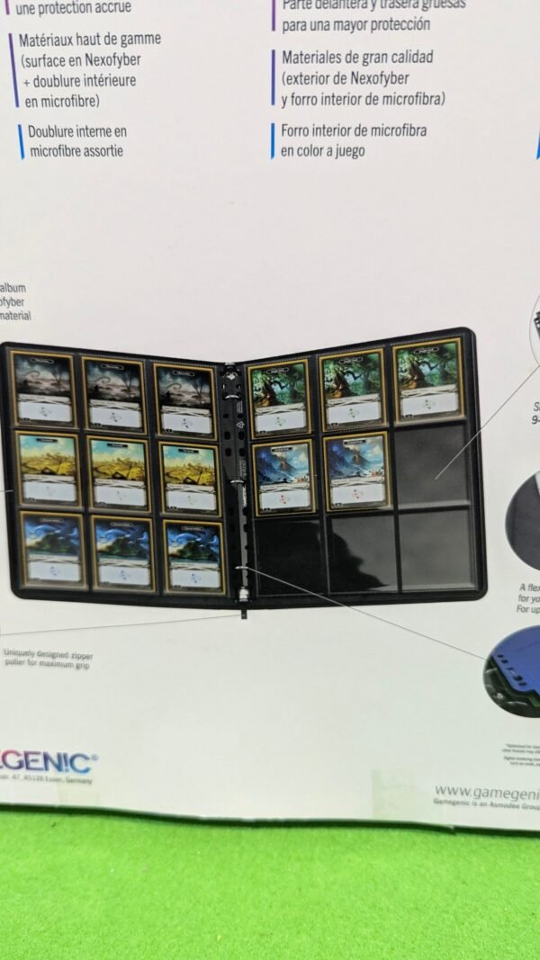 Carpeta de anillas finas con cremallera Gamegenic