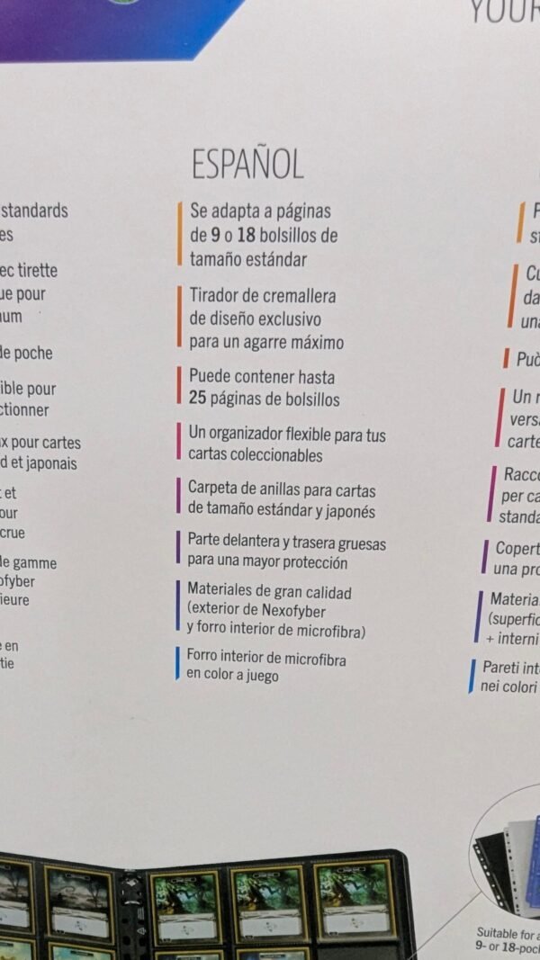 Carpeta de anillas finas con cremallera Gamegenic