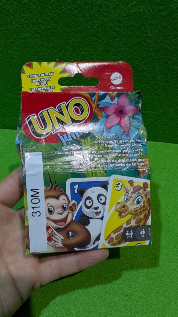 Juego de cartas UNO Junior para niños, animales.