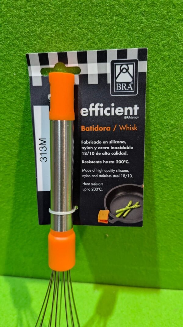 Batidora BRA de silicona y acero inoxidable.