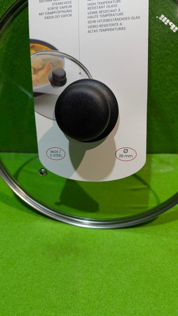 Tapa de olla de vidrio resistente al calor.